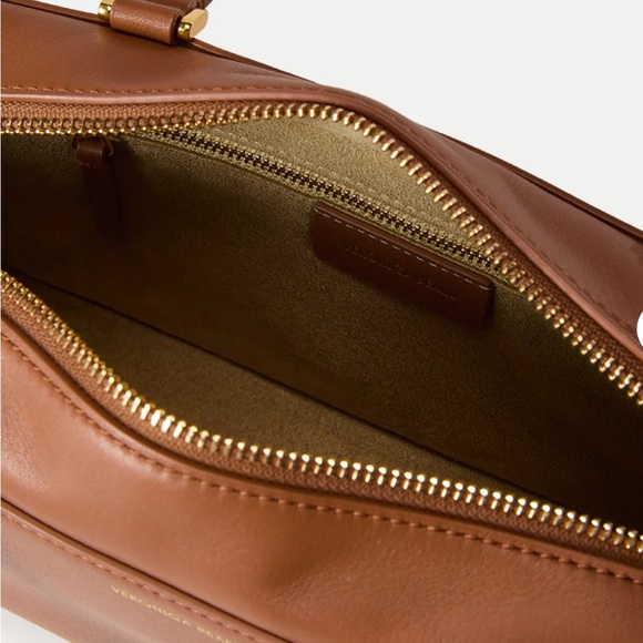 Veronica Beard Boxy Shoulder Bag Tan Hazel - Picture 15 of 16